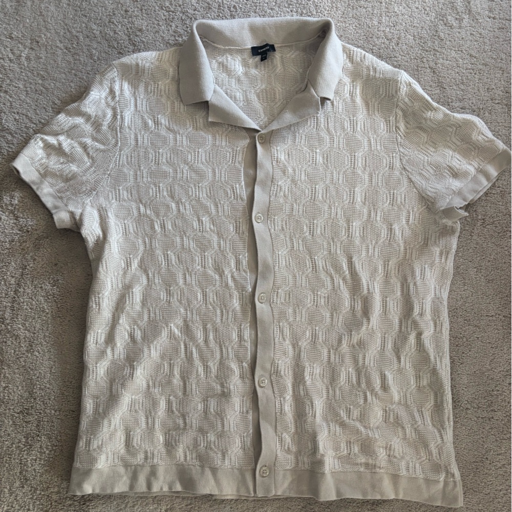Express Men’s Button-Up Knit Top